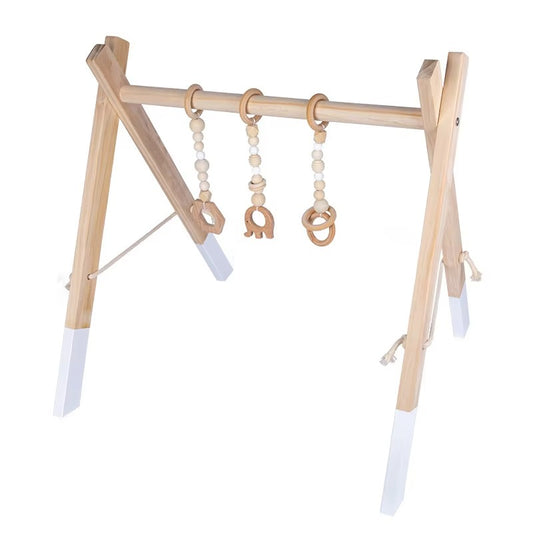 Wholesale Wooden Baby Gym Play Mats – Indoor Activity Toys with Hanging Teethers