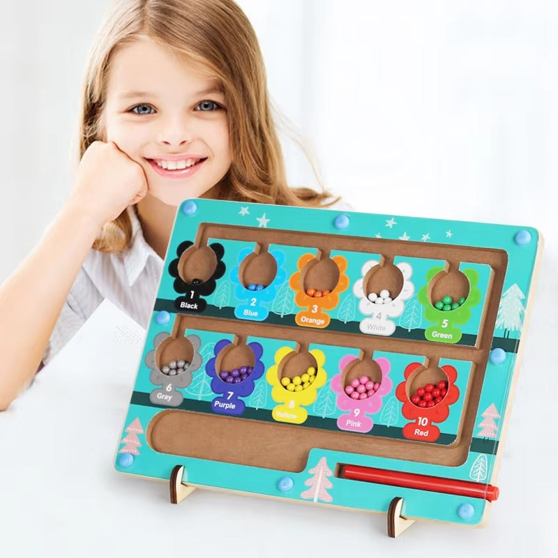 Custom Montessori Wooden Magnetic Maze – Educational Toy for Kids