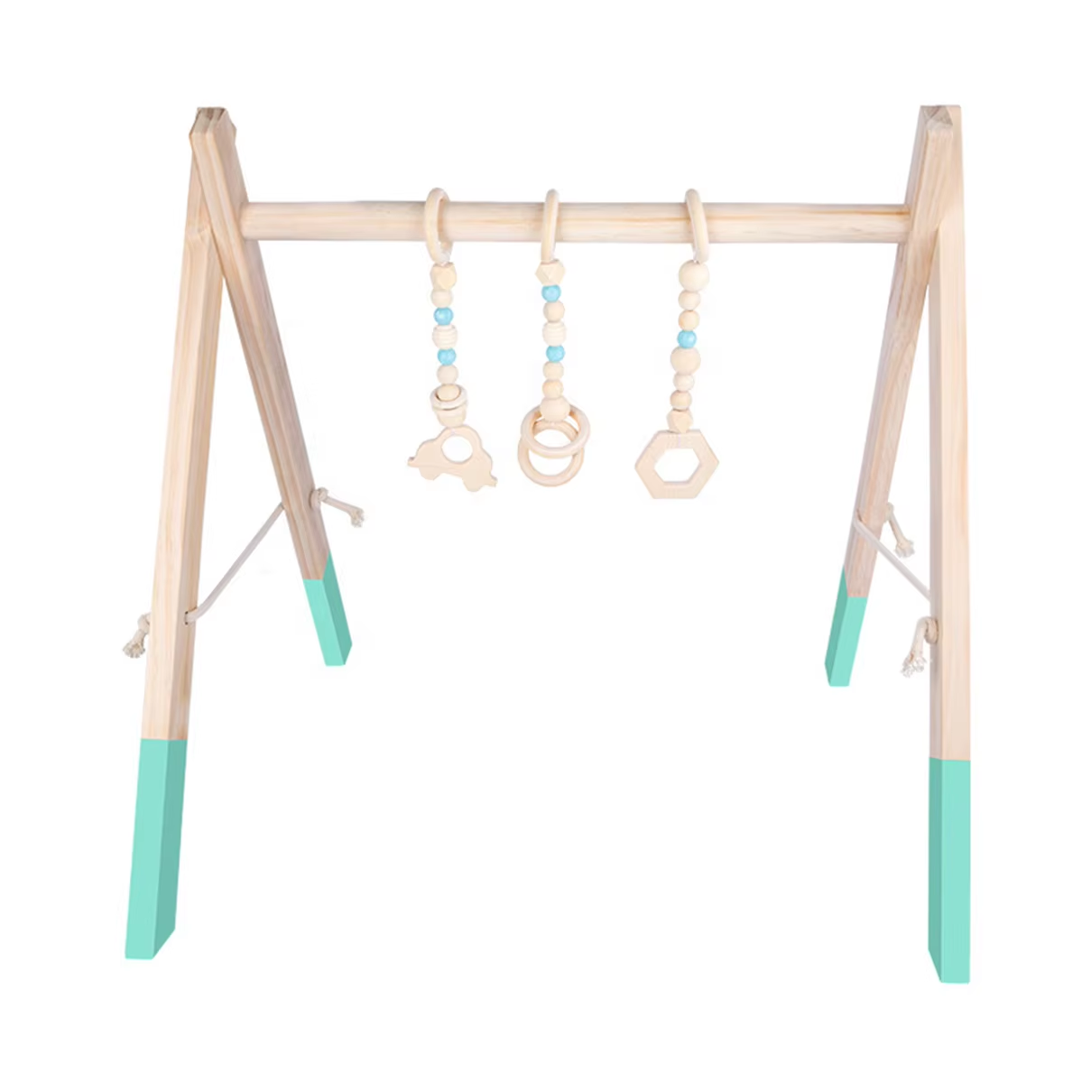 Wholesale Wooden Baby Gym Play Mats – Indoor Activity Toys with Hanging Teethers