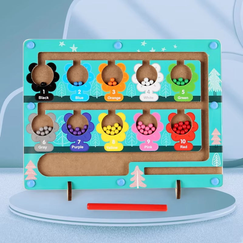 Custom Montessori Wooden Magnetic Maze – Educational Toy for Kids
