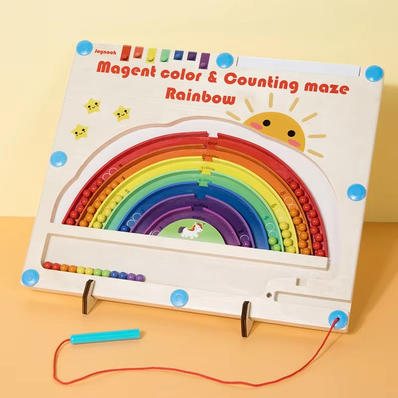 Preschool Montessori Rainbow Maze – Color & Number, Educational Toy for Kids