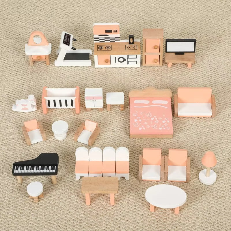 Factory-Custom Wooden Dream Doll House – Educational Role Play Toy for Kids