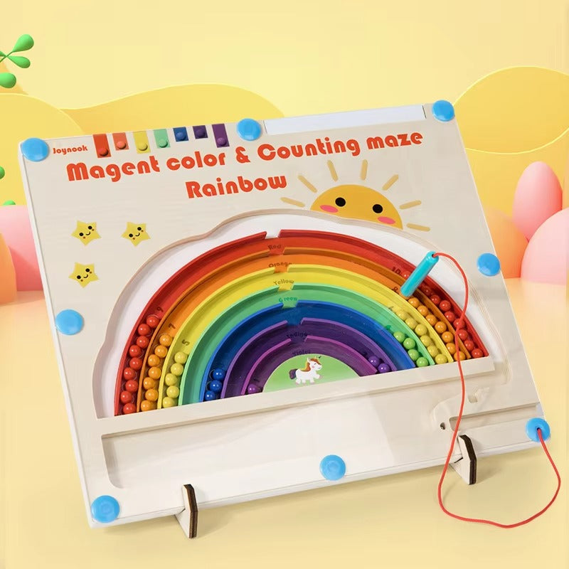 Preschool Montessori Rainbow Maze – Color & Number, Educational Toy for Kids