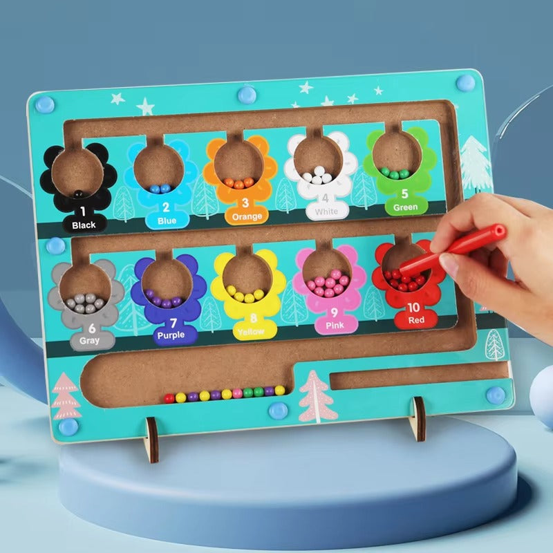 Custom Montessori Wooden Magnetic Maze – Educational Toy for Kids