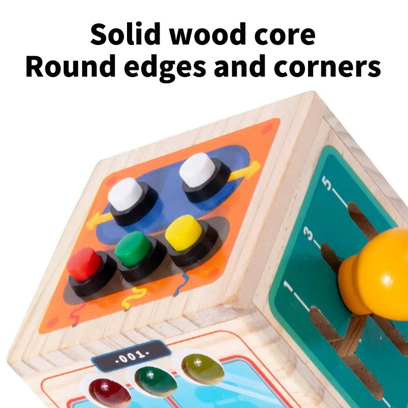 New Design High-Quality Wooden Busy Bus Toy for Kids – Promotes Imaginative Play