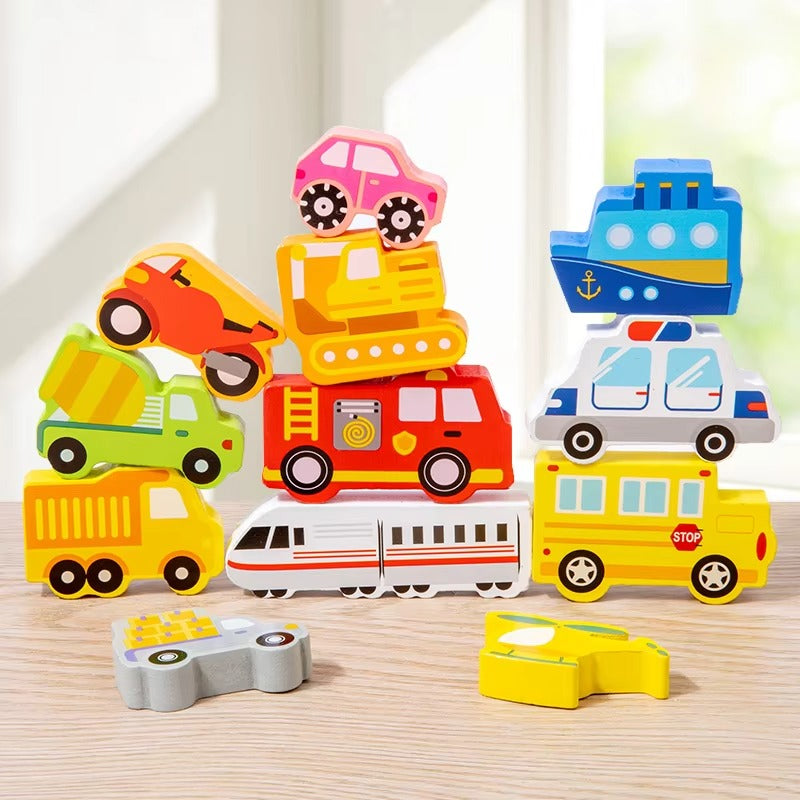 Cartoon Animal 3D Wooden Puzzles – Educational Toy for 2-4 Year Olds