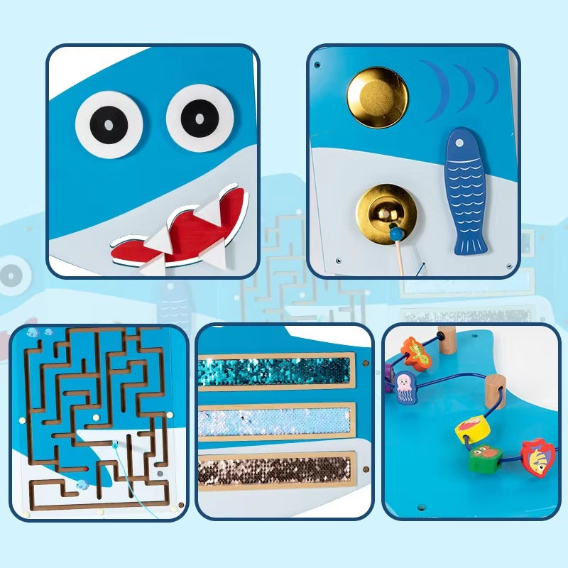 Montessori Daycare Wooden Wall Panel Busy Board – Sensory Educational Toy for Kids