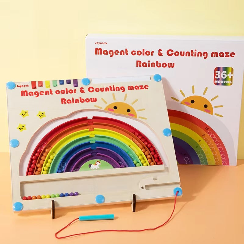 Preschool Montessori Rainbow Maze – Color & Number, Educational Toy for Kids
