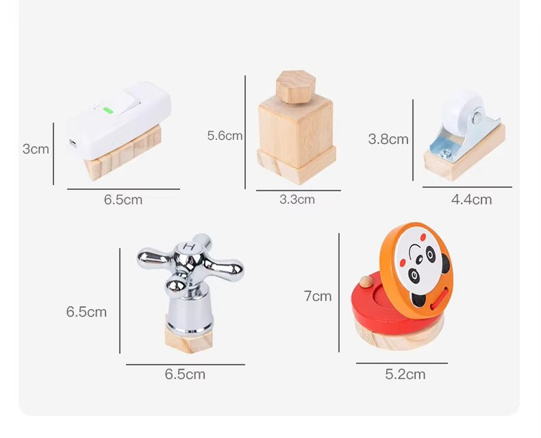 Wooden Multifunctional Busy Board – Montessori Educational Toy