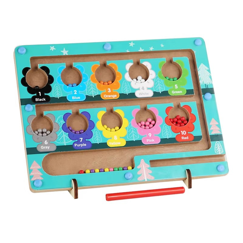 Custom Montessori Wooden Magnetic Maze – Educational Toy for Kids